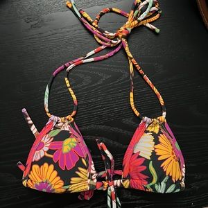 Montce string bikini top (S) Janeane Floral Collection